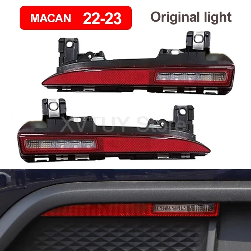 Luz do para-choque traseiro para porsche cayenne 2015-2017 2018-2023 sedan freio reverso pára-choques parar lâmpada de advertência luz de nevoeiro acessórios do carro