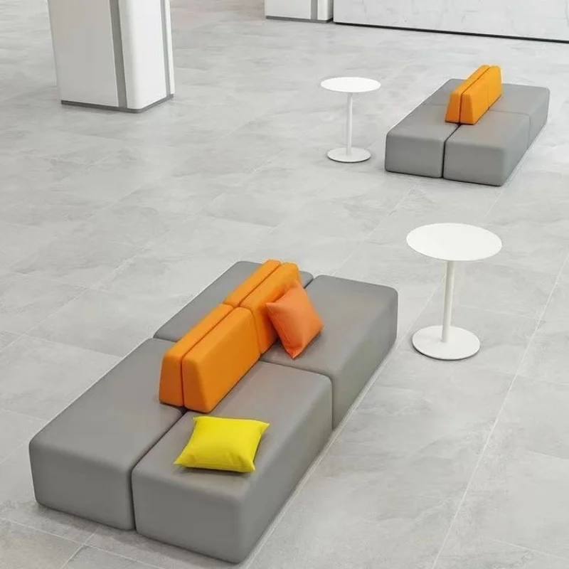

Custom.4S Irregular Double-Sided Backrest Versatile Training Institution Mall Waiting Rest Area Office Reception Sofa