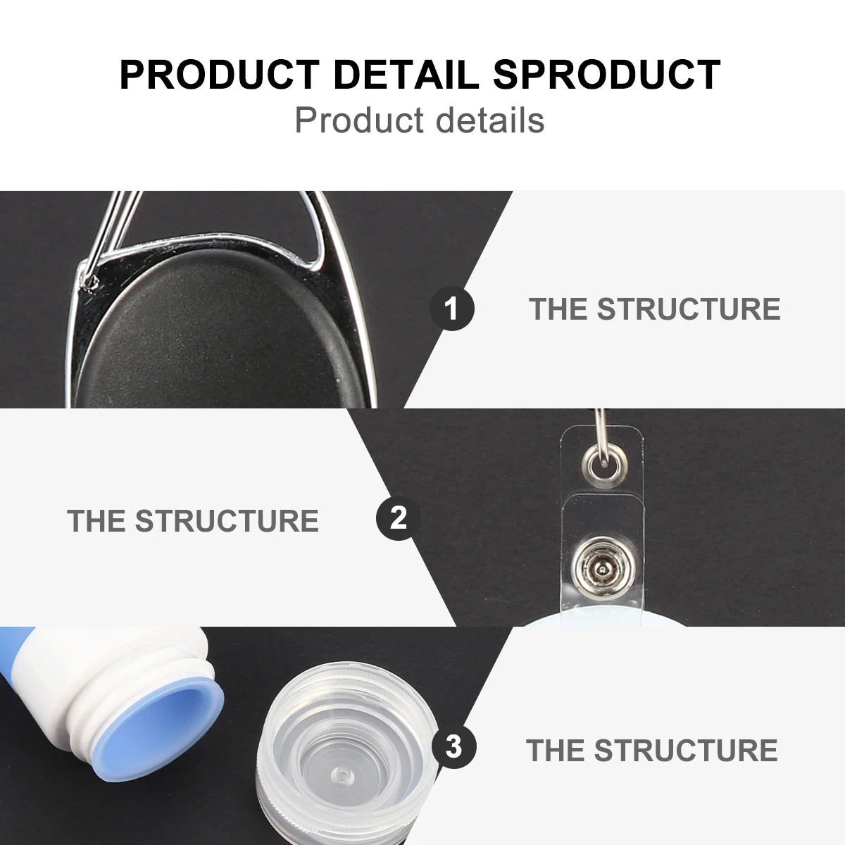 

3 Pcs Lotion Travel Bottle Set Leakproof Bottles Automatic Silicone Dispenser Squeeze