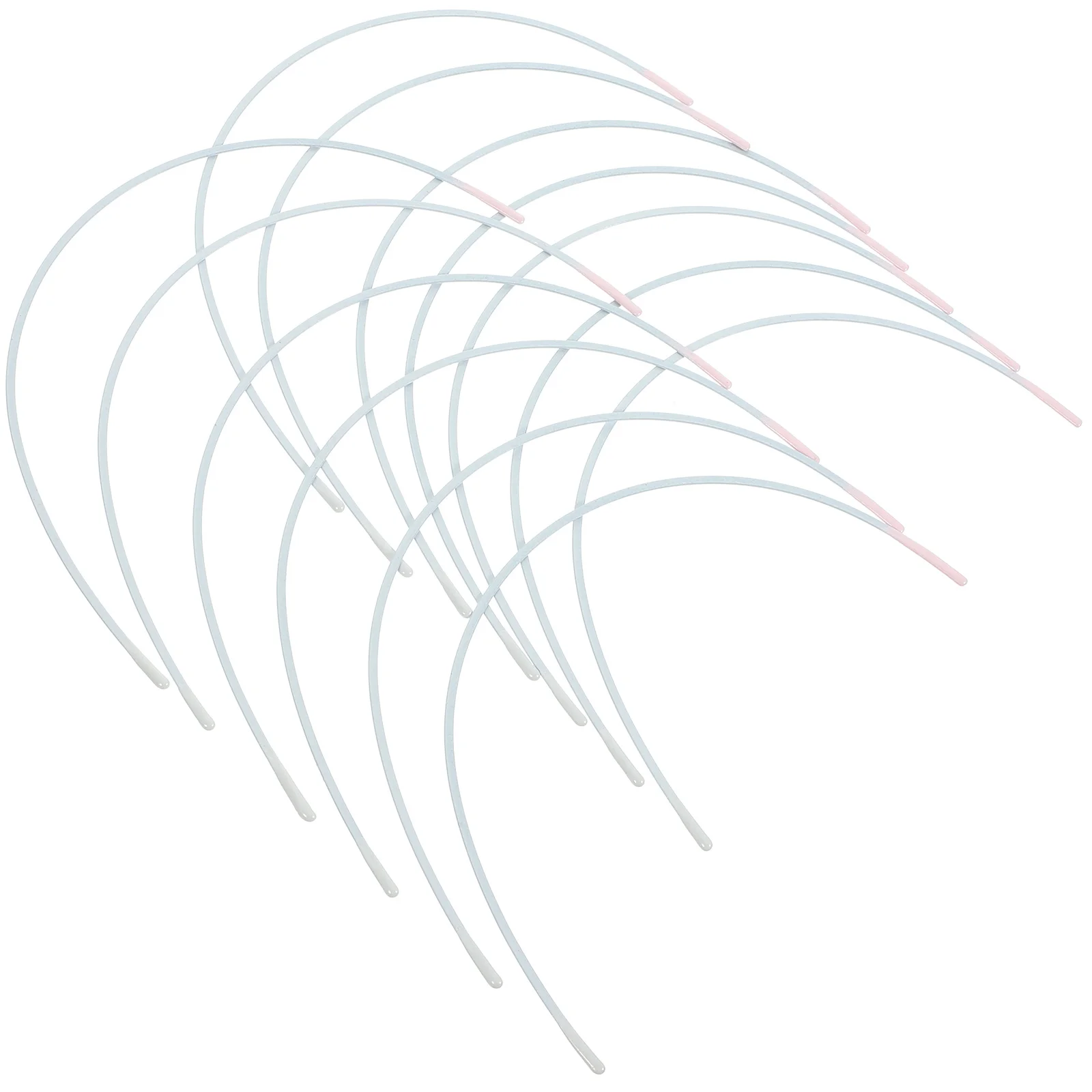 10 Pairs Steel Rings for Bras Wire Underwire Replacement Repair Metal