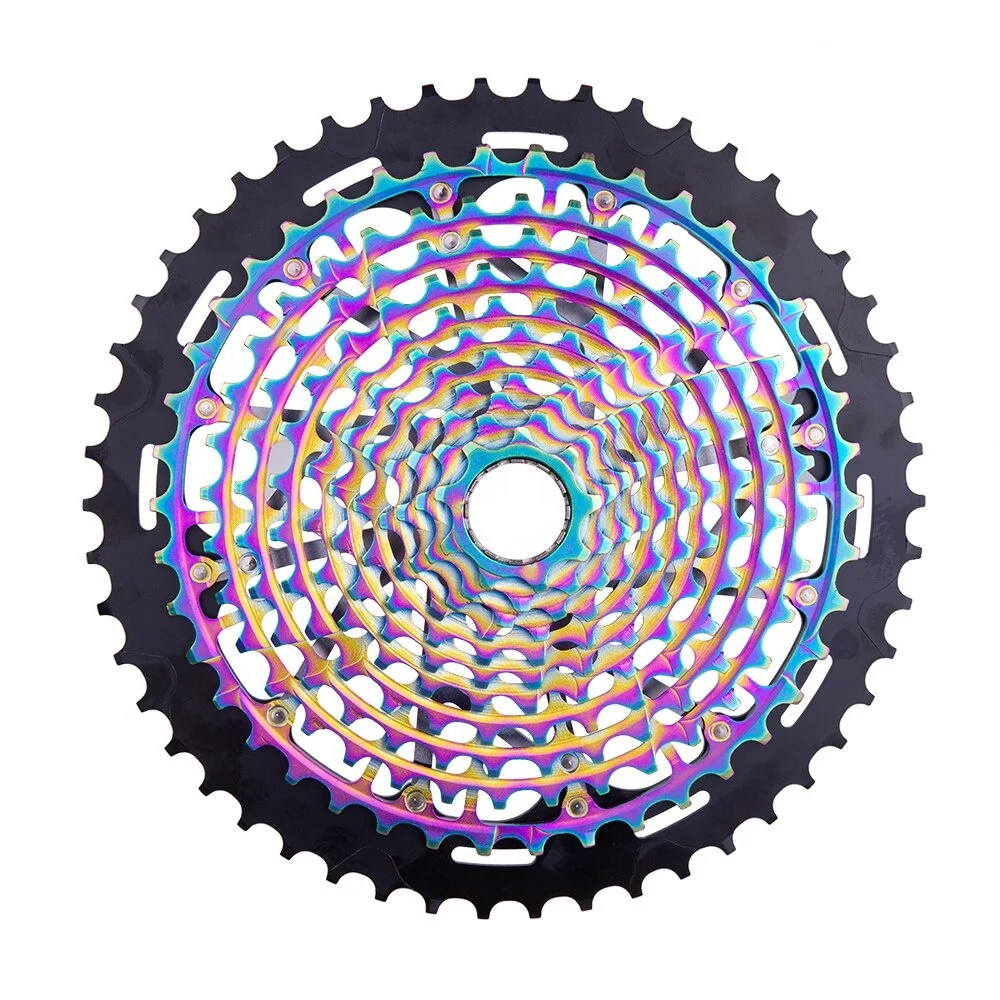 Mountain Bicycle Parts, 12 Speed, 9-50T, Freewheel, Ultimate XD Cassette, Rainbow for SX, NX, GX, XX1, XD