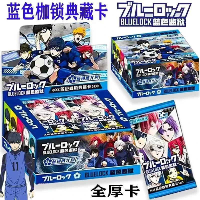만카 블루 락 애니메이션 수집 카드 두꺼운 버전 한 박스 수집 선물 장난감 필수품