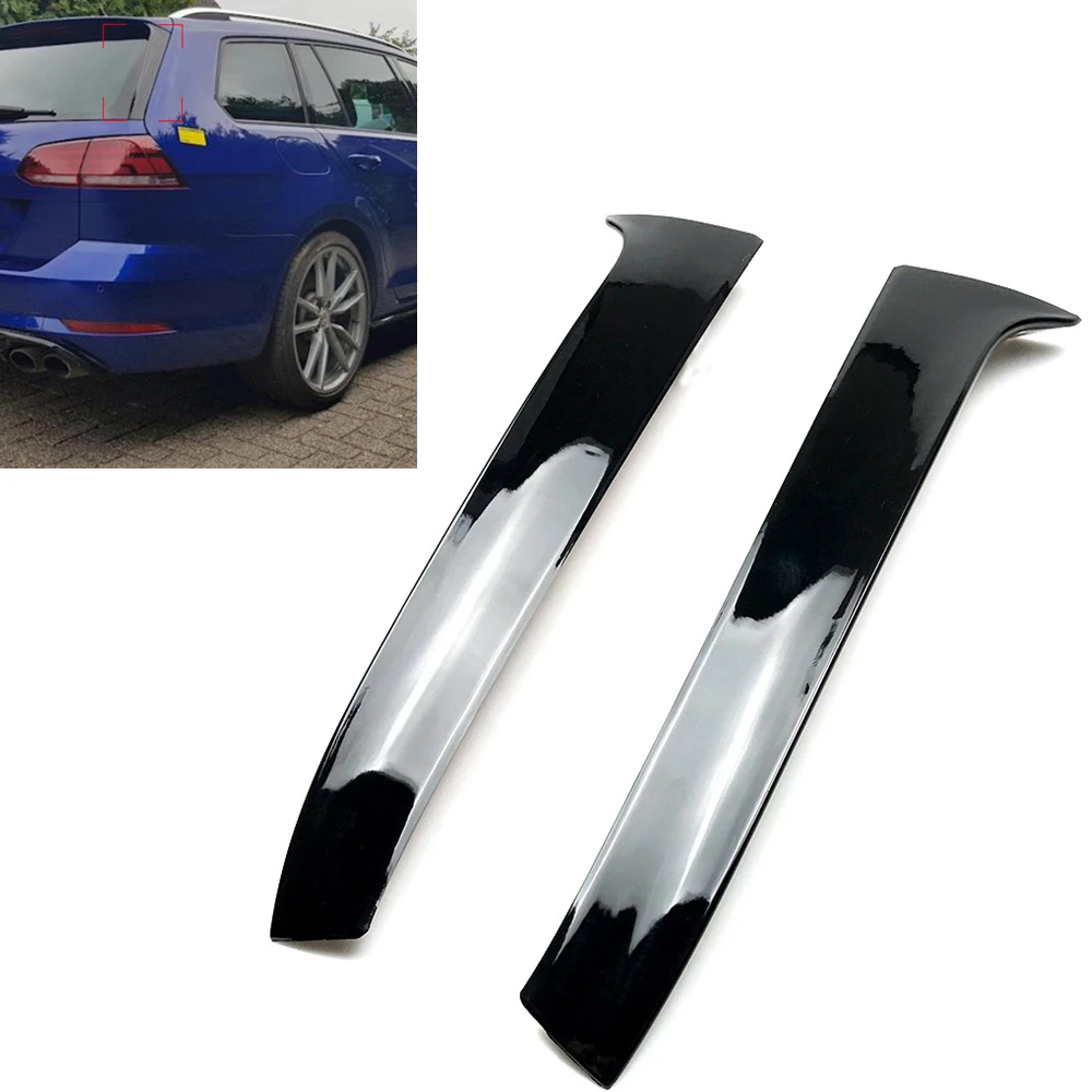 For Volkswagen VW Golf 7 7.5 MK7 MK7.5 2014-2019 Variant Wagon Rear Window Trim Trunk Spoiler Side Wing Tail Gate Cover Splitter