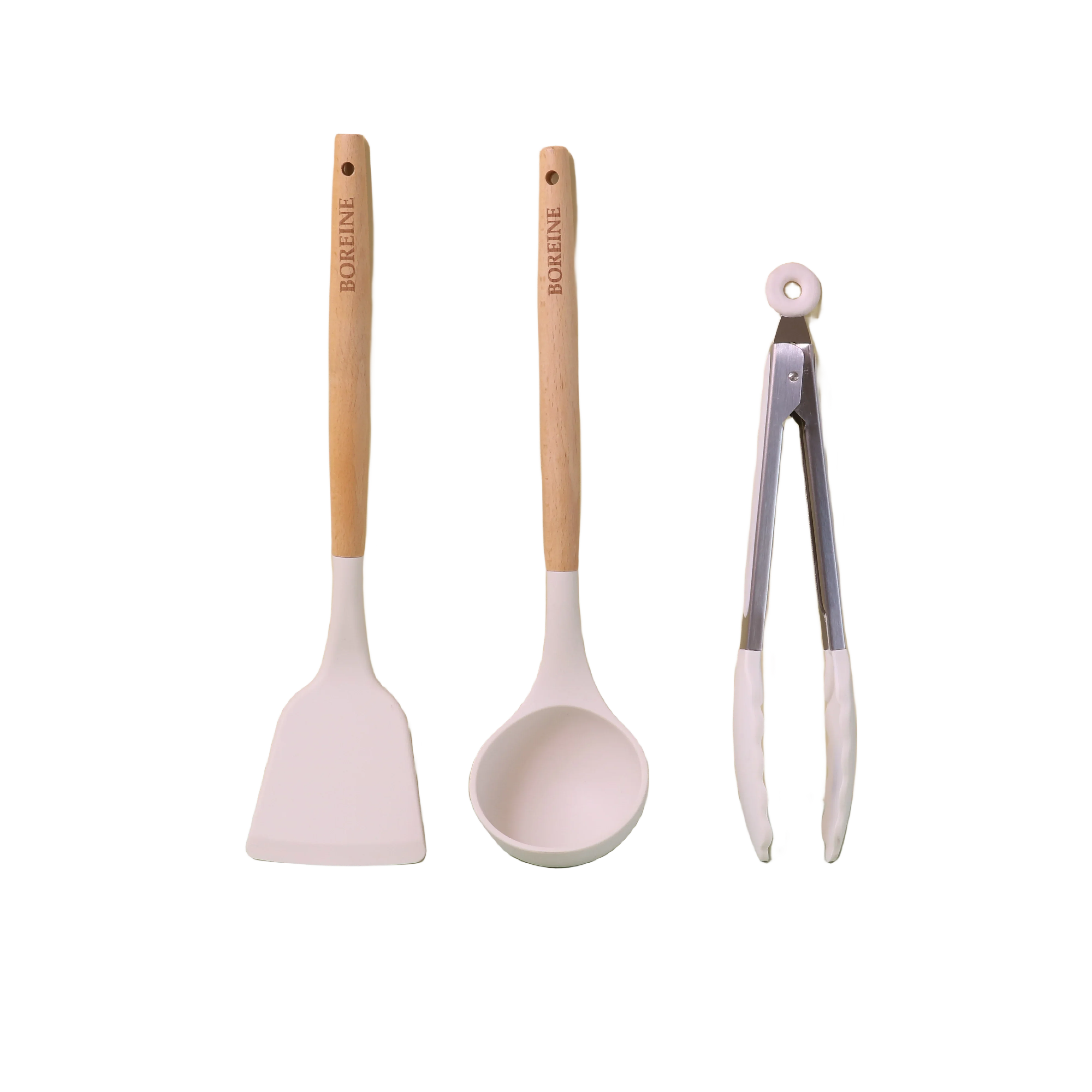 

Кухонные принадлежности: силиконовая лопатка и ложка с зажимом из нержавеющей стали для барбекю и использования на гриле, премиум-посуда