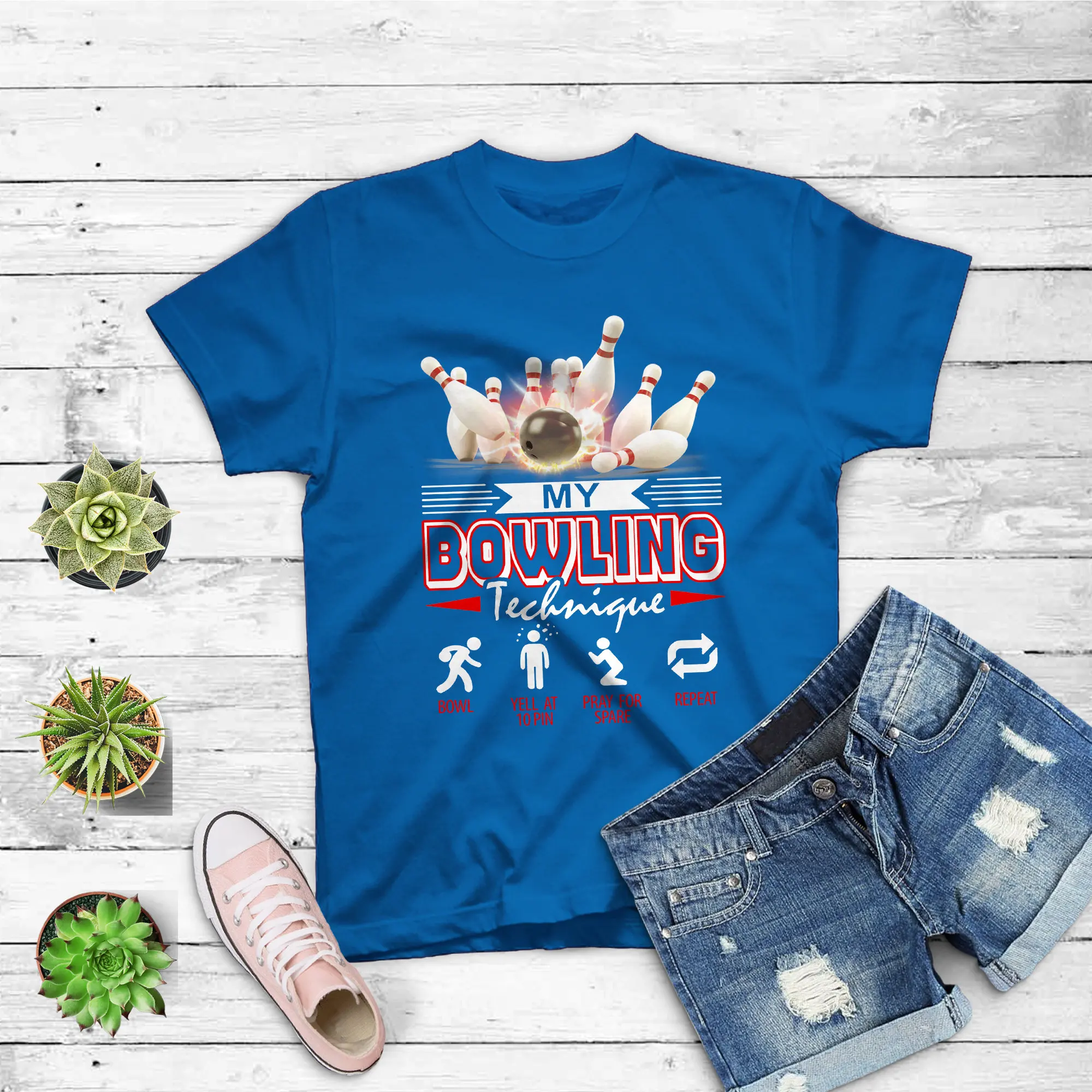 My Bowling Technique T Shirt Lover Funny s