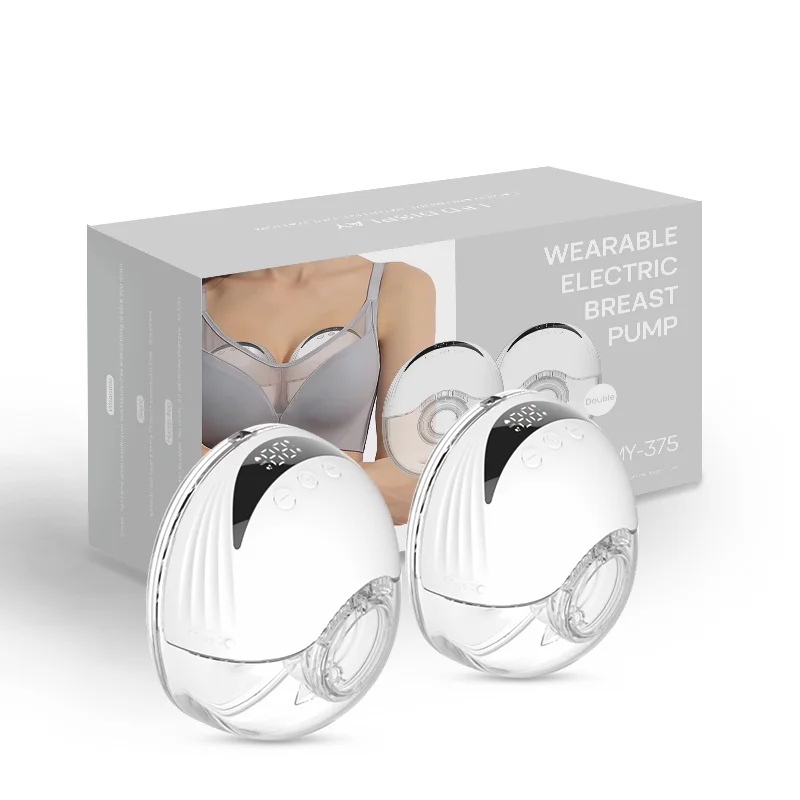 

Portable Professional Electronic Silicone Wearable Breast Massager Pump Hands Free Double Pack Breast Pump