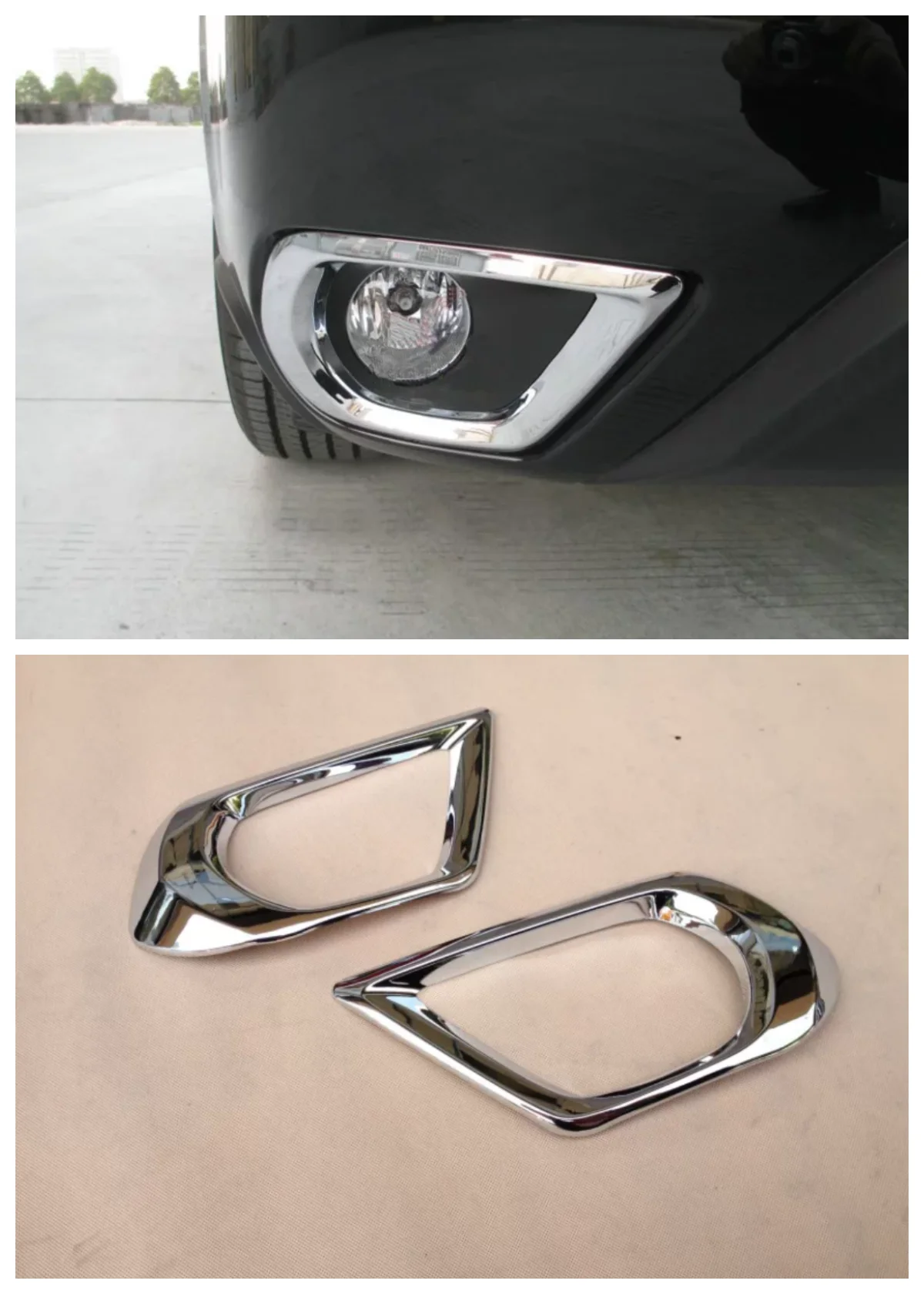 Suitable for Subaru Forest 2013 2014 2015 Front fog lights Rear fog lights Front headlight eyebrow ABS decoration Auto Parts