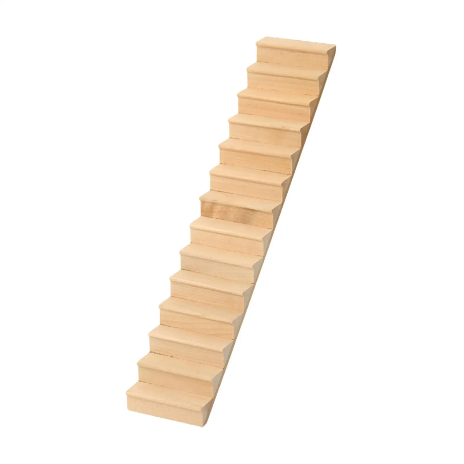 1 12 Miniature Dollhouse Wooden Staircase Ladder Model for Doll House Accessories 33.8cm DIY Decor Gift