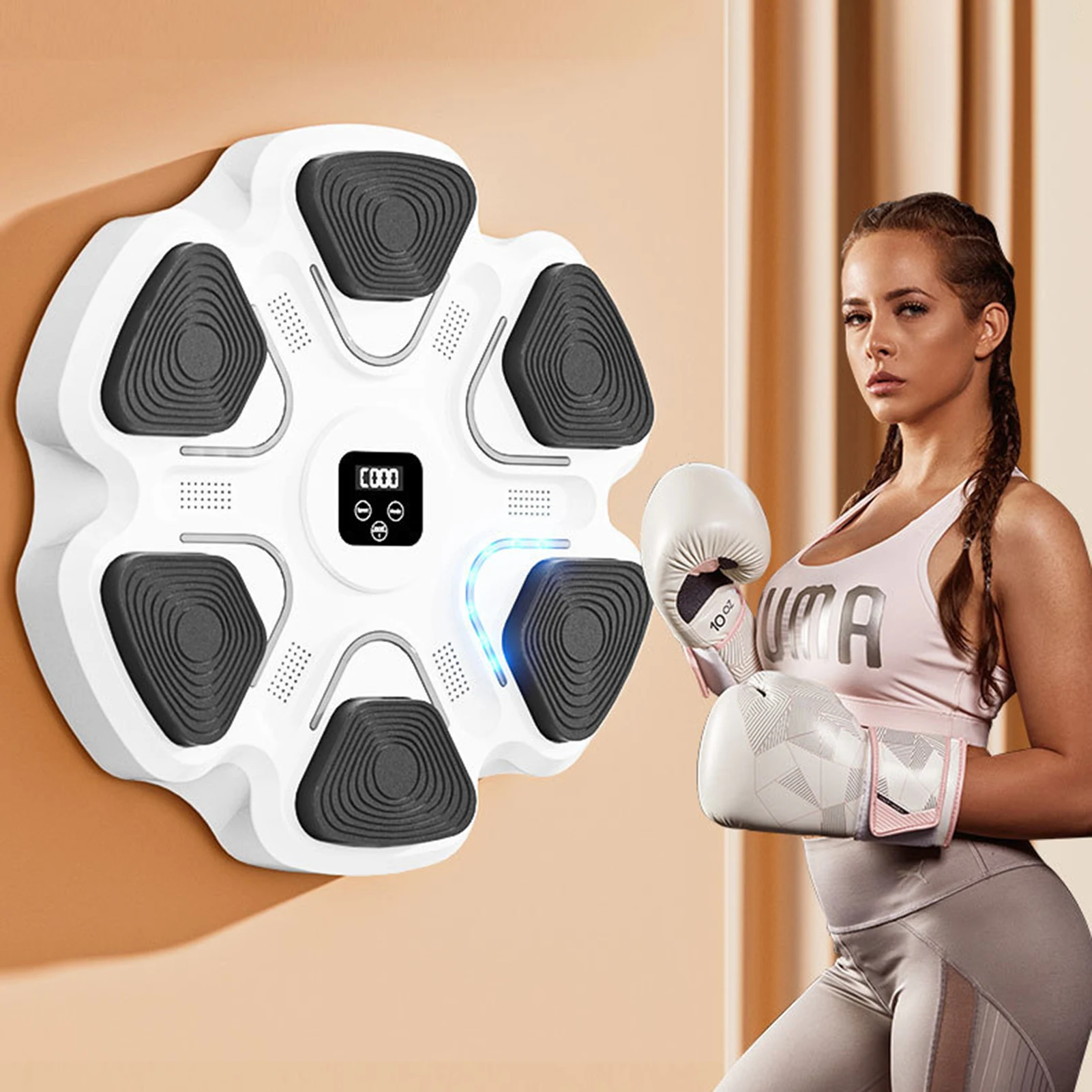 Wall Mounted Musical Boxing Machine Digital Target Training Boxing Machine Enjoyable Fitness Experience