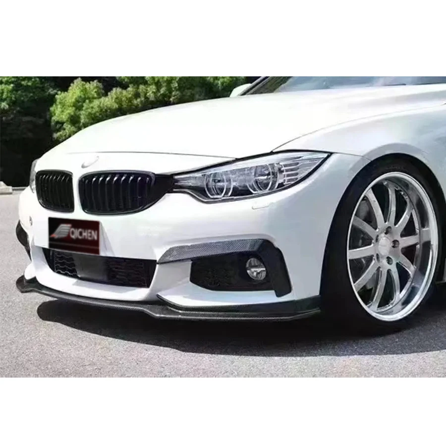 

For BMW 4 Series F32 F33 F36 420i 430i Carbon Fiber Car front Bumper Splitter Spoiler Canard Air Knife Surround Trim Body Kit