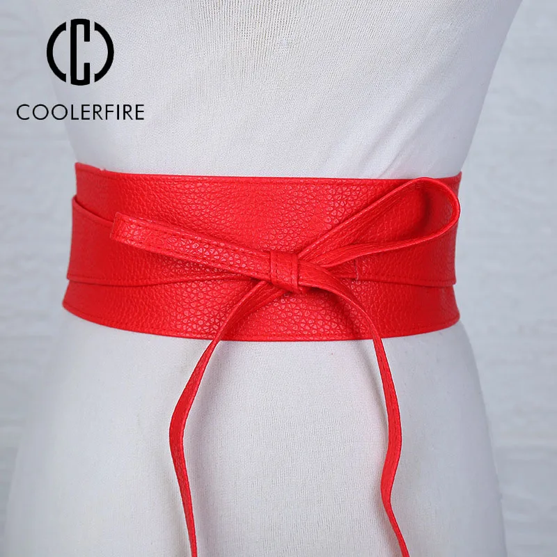 Women Belt for Dress Leather Bowknot Wide Belts Fashion Coat Corset Designer Waistband Luxury Brand Solid Color Waistbelt DT007