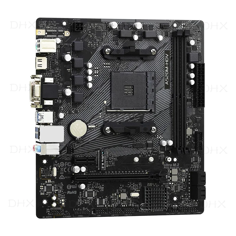 For ASRock A520M-HDV Motherboard Micro ATX Mainboard 64GB Socket AM4 DDR4 100% Tested Fully Work be shipp quickly DH