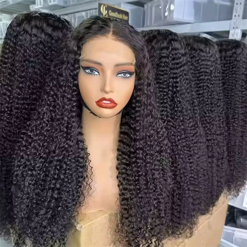 

Jerry Curly Human Hair Wigs Deep Wave Frontal Wig 100% Cheap Brazilian Transparent Lace Front Human Hair Wig Pre Plucked