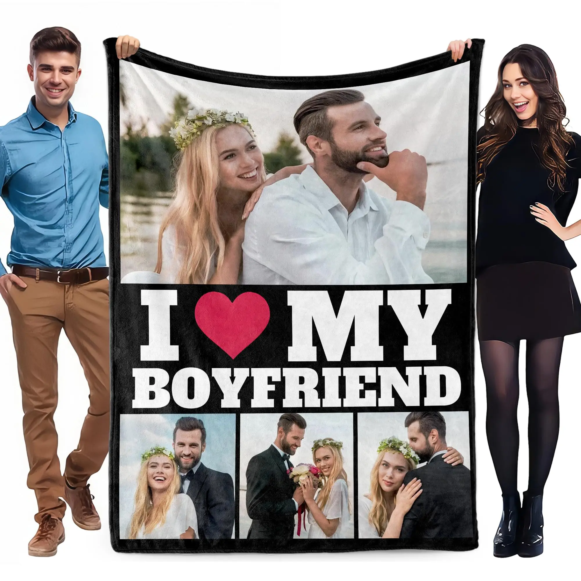 1 قطعة بطانية مخصصة التصميم الخاص بك شعار الأسرة صور طباعة بطانية ناعمة دافئة مخصصة لمحبي أبي أمي لشتاء السنة الجديدة هدية