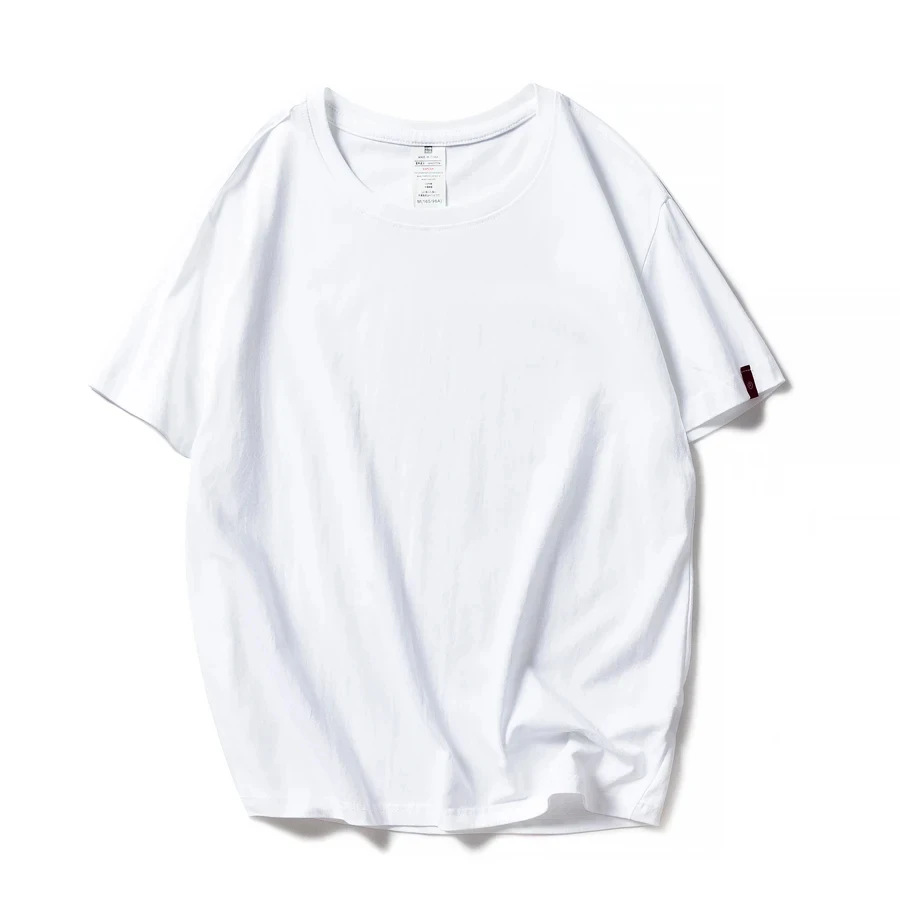 

MOINWATER New Women Black White Tshirts Lady Solid Cotton Tees Short Sleeve T shirts Female Summer Tops for Woman