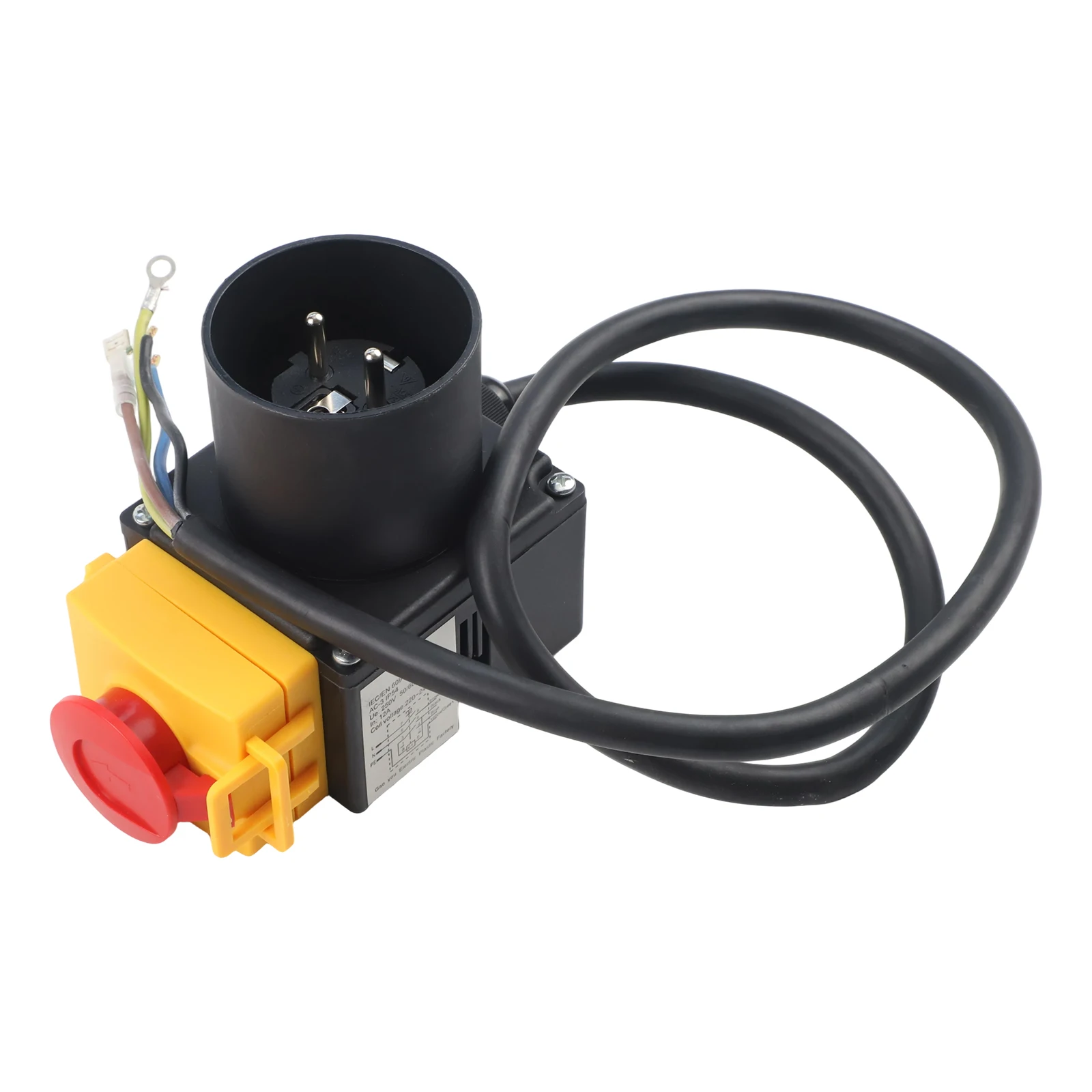 مفتاح حماية المحرك KOA7 250 فولت مع مقبس 16A IP54 منشار طاولة مقسم الخشب HCK3T قاطع السجل للاستخدام الصناعي #5