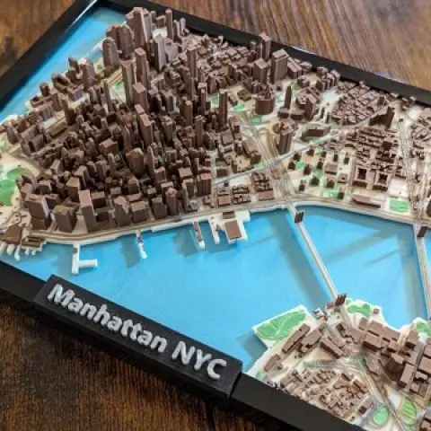 

Original 1:3000 New York Manhattan Skyline Art Model Art Piece for Contemporary Home & Office Decor，Window Display