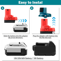 NEW Battery Adapter For Makita/Milwaukee/Dewalt 18V20V Li-Ion Battery Convert To for Makita 12V/14.4V Ni-Mh Cordless Power Tools