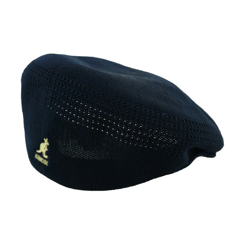 KANGOL Polyester Berets Unisex Dark Blue With Gold Logo 0290BC-411/991