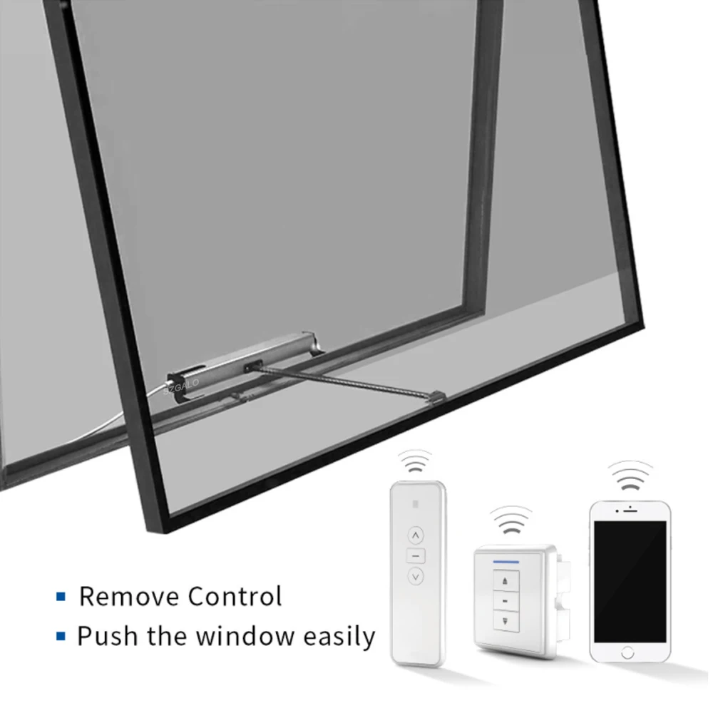 Imagem -05 - Smart Window Opener com Controle Wi-fi Automático Curso Ajustável Trabalhar com Broadlink Casa Linhas