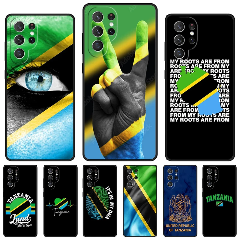 Tanzania Flag phone case For Samsung Galaxy S24 S23 S22 Ultra Note 10 20 Plus S8 S9 S10 S20 S21 FE Cover