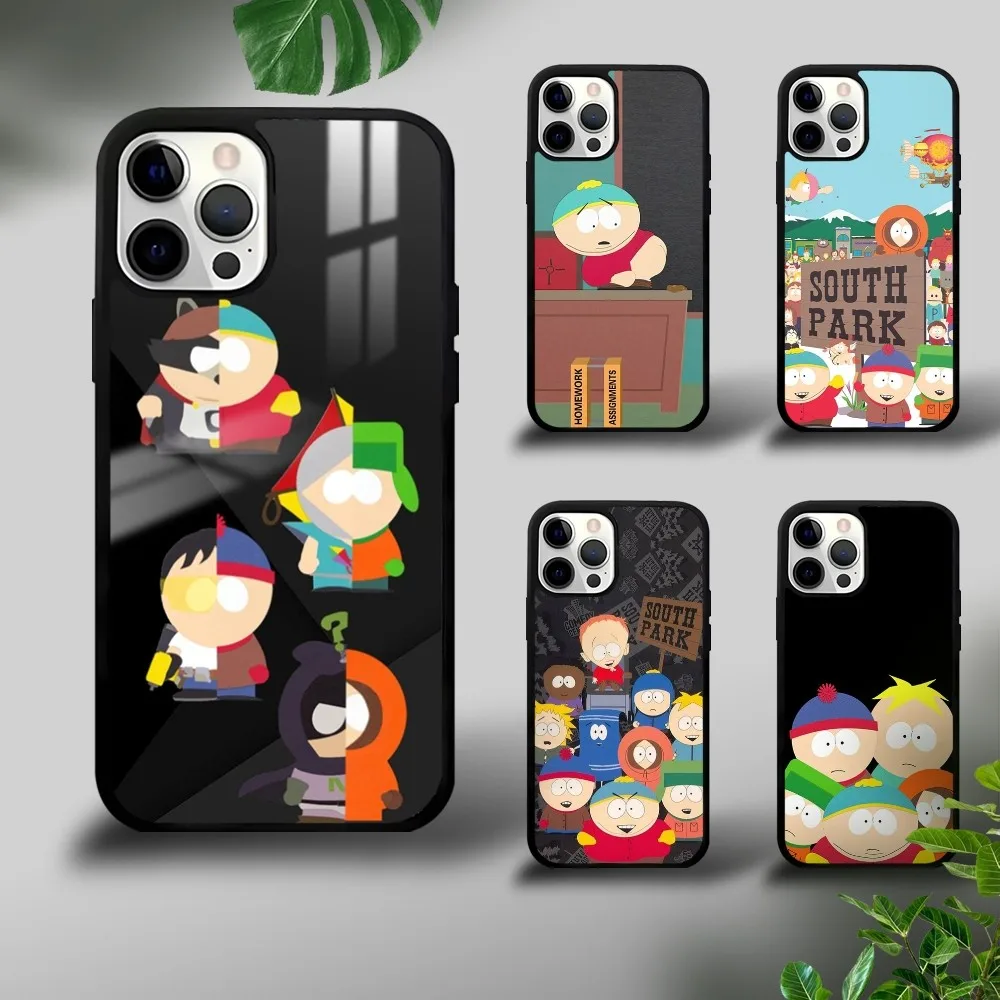 Cartoon-S-Souths-P-Park Phone Case For iPhone 16 15 14 13 12 11 Pro Xs Max Mini Plus Celulares Hard Funda