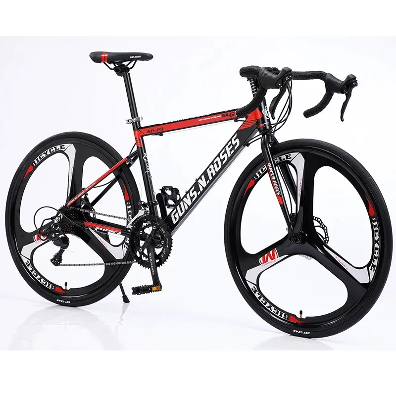 700C Wheel Road Bike 14/21Speed Racing Bicycle With Light Aluminum Alloy Frame And Three Spoke Wheels For Adult Outdoor Bike