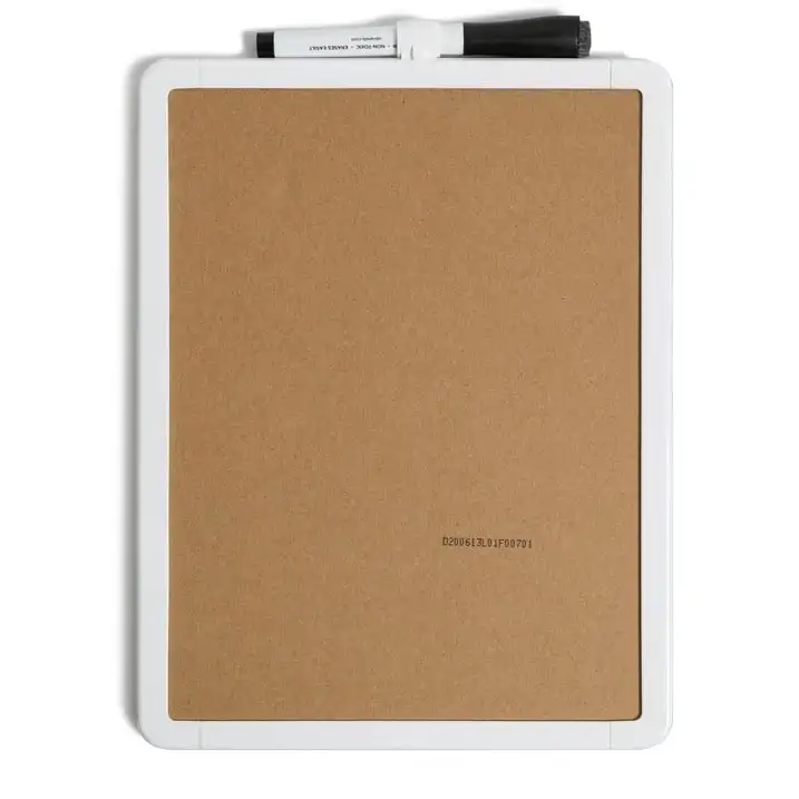 Lavagna magnetica cancellabile a secco simo, cornice bianca