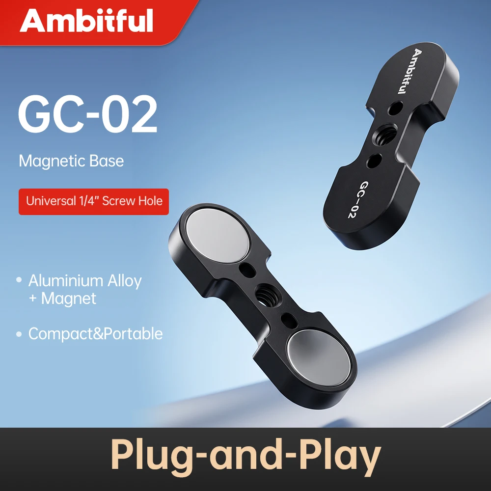 Ambitful GC-02 Magnetic Peanut Base for GC12 GCA20U Air Column Light Inflatable Stick Light LED Fill Light