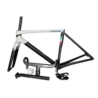 C68 Carbon Road Frame Di2/Mechanical Compatible Lightweight Racing Bicycle Frameset Full Internal Routing EU DPD Classic White