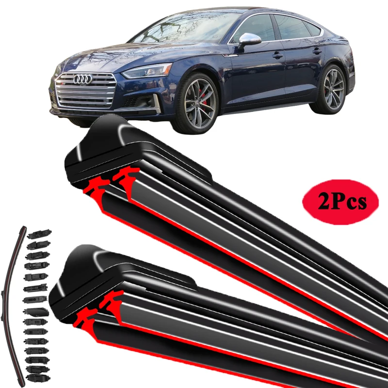 

For Audi A5 S5 RS5 8T 8F B8 B9 Coupe Convertible Hatchback 2007-2024 Car Windshield Wiper Blade Front Windscreen Brushes Washer
