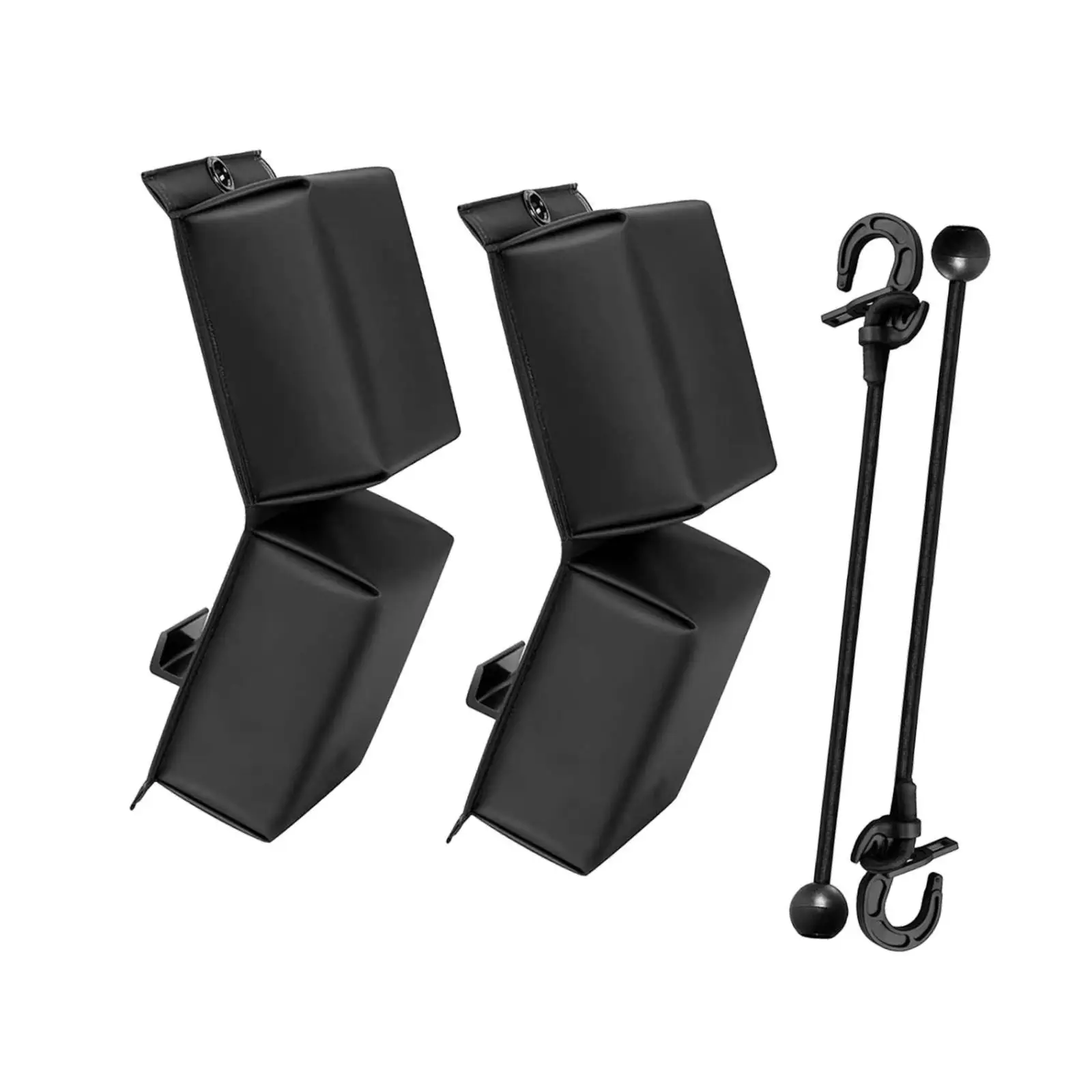 2Pcs Docking Pwc Fender Protect Safe Sturdy Black with Elastic Cords Convenient Protect Fender Accessories