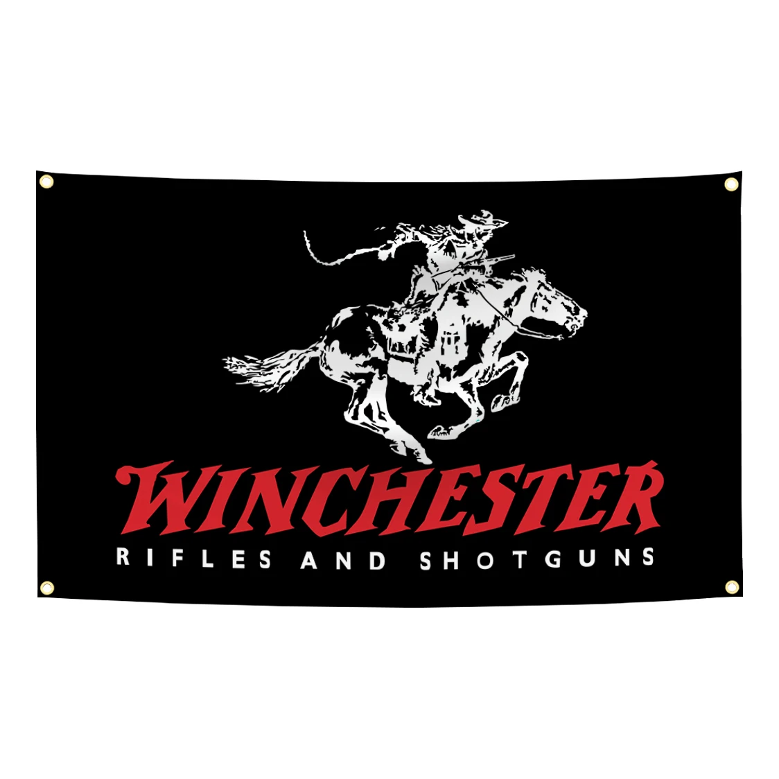 90x150cm W-WINCHESTER BANNERs Flag Tapestry Polyester Digital Printing Banner for Garage Wall Art Out Door Decoration