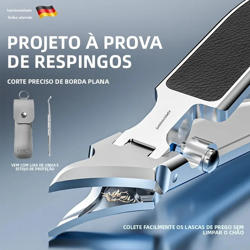 Cortador de Unhas para Idosos com Unhas Grossas, Alicate Resistente com Lixa, Ferramenta Profissional de Pedicure
