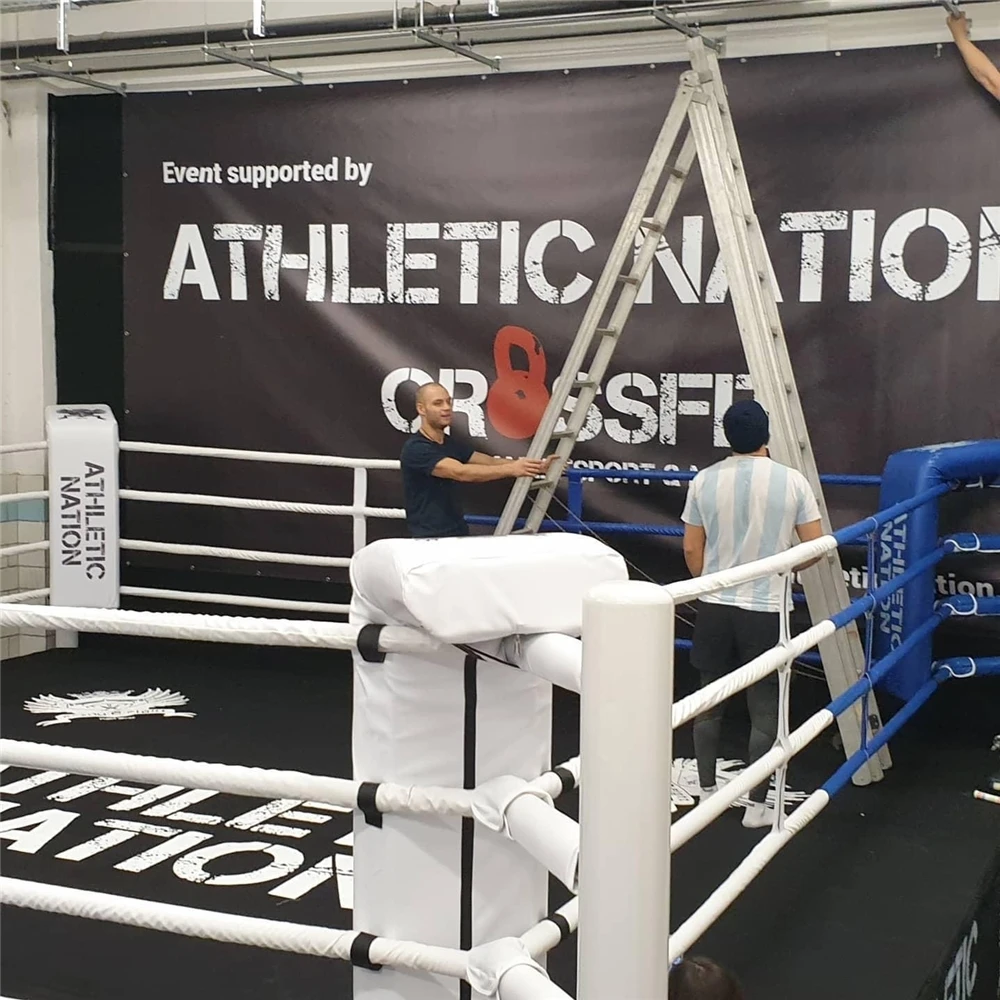 Picture 7: Professional Floor Level Strong Pillars Boxing Ring Frame for Training