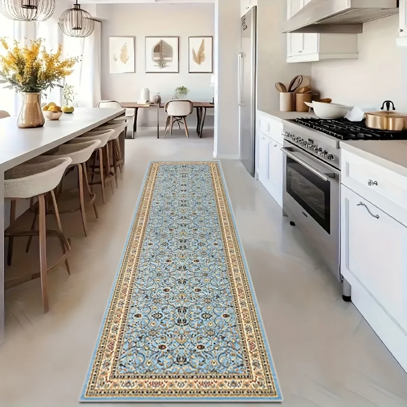 VIKAMA Bohemian Retro Carpet - Hotel Entrance Floor Mat - Living Room, Bedroom and Corridor Wear-resistant Floor Mat -Home Decor
