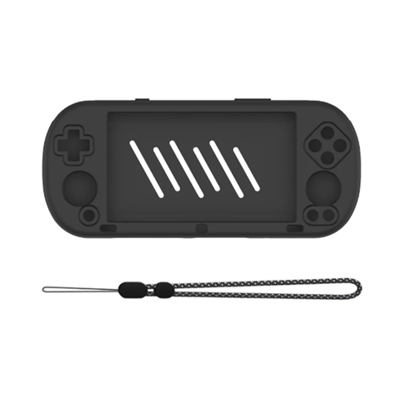 Protector Case For Trimui Smart Pro Game Console Full Coverage Housing Silicone Protector Cover with Lanyard