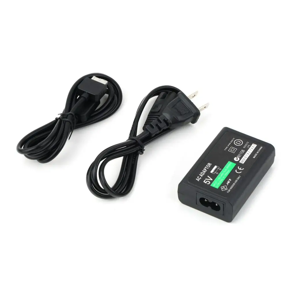 100 pcs US Plug/EU plugUSB Data Cable AC Power Supply Adapter Convert Charger For Sony for PS Vita for PSV 1000