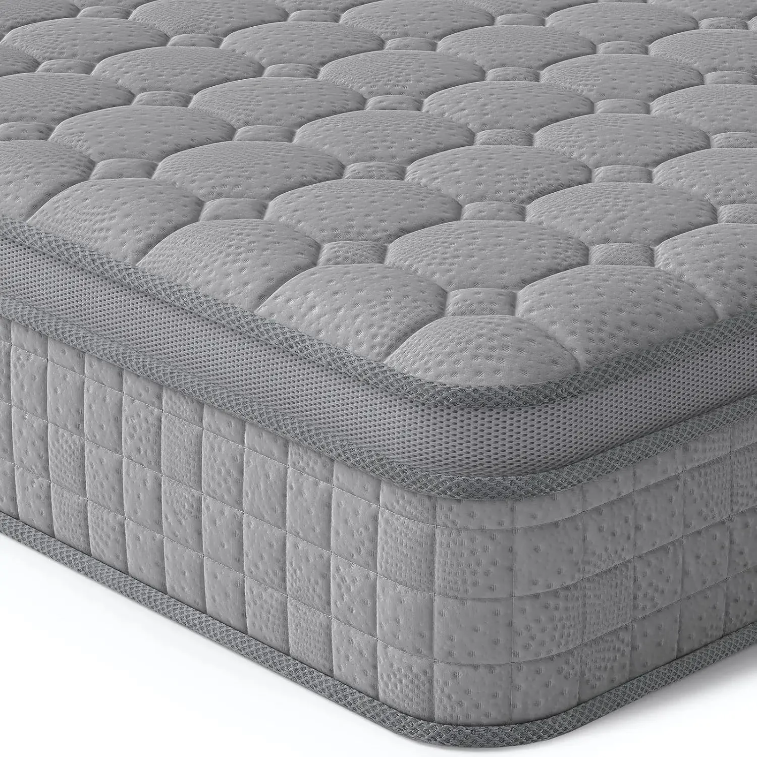 10 Inch Multilayer Hybrid Queen Mattress - Multiple Sizes & Styles Available, Ergonomic Design with Memory Foam and Pocket Sprin