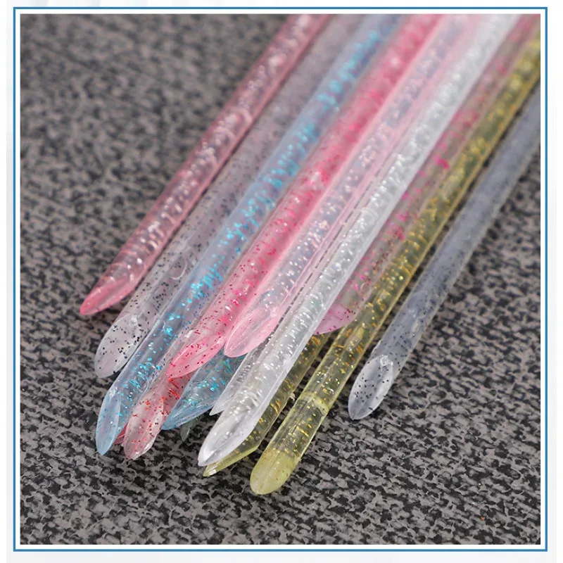 Dual-ended Crystal Cuticle Pusher, Nail Dead Skin Remover for Manicure & Pedicure, 50/100 Pcs Optional