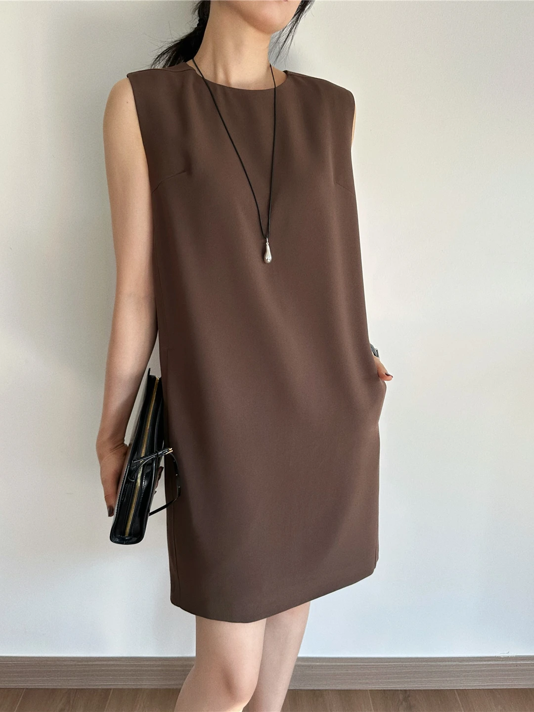 

uop25 Summer Commute mat Row Sle Svel round Ne H-ape Straight Dr Faionable Ele Women's Dr