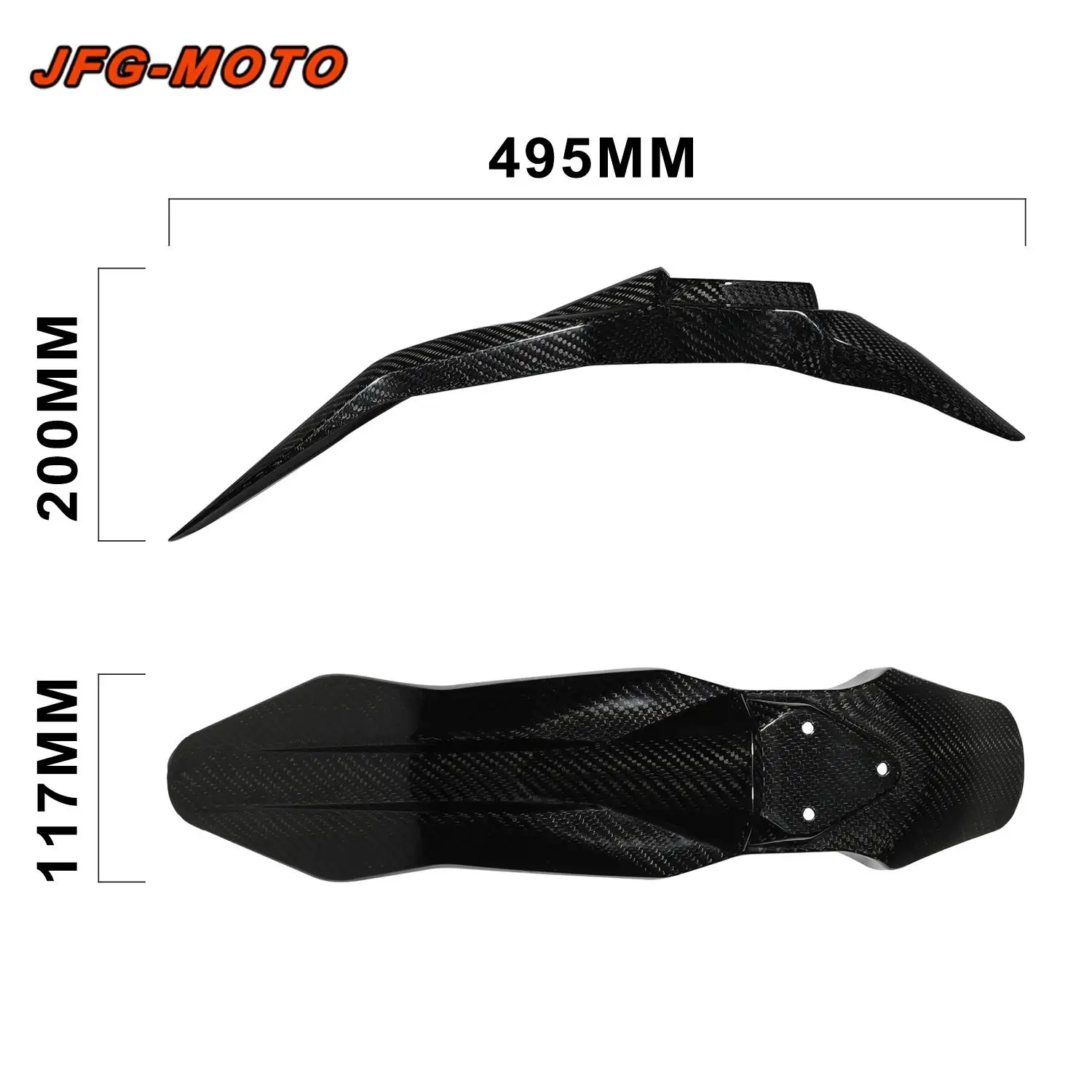 Funparts Motorcycle Accessories Front Fender Mudguard Carbon Fiber Cover For Talaria Sting MX3 MX4 Electric Bike Motocross Parts