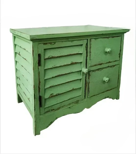

Best-selling Solid Wood Mini Desktop for Foreign Trade Exports, Vintage Multi Drawer Storage Cabinet