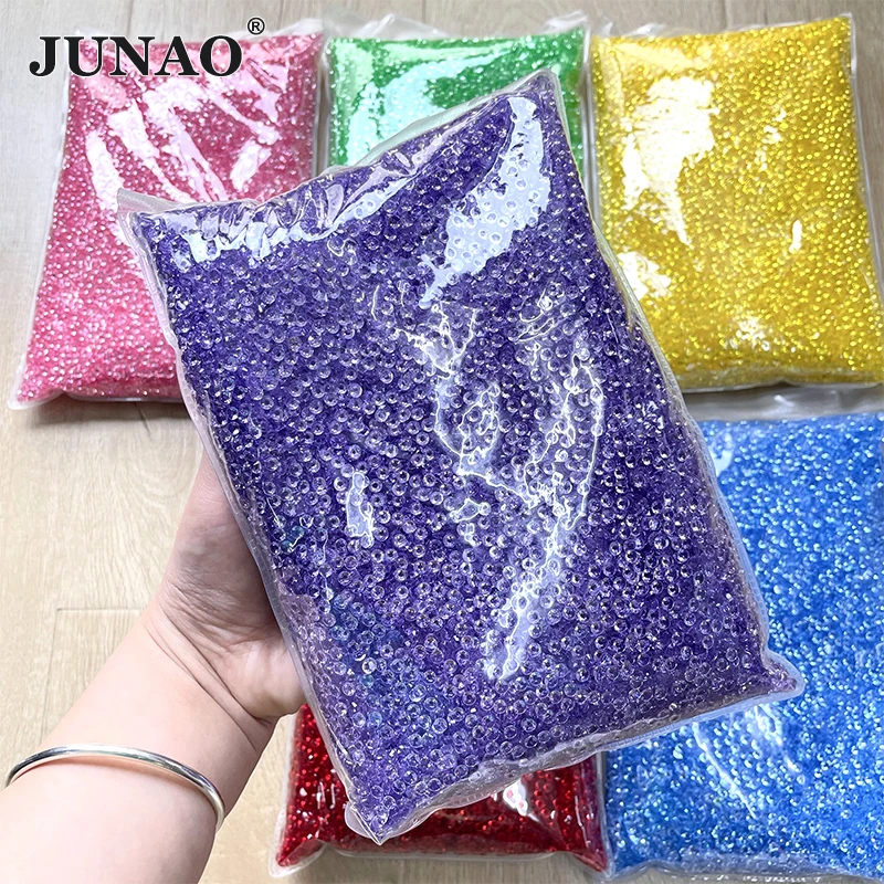 

JUINAO оптовая продажа 2, 3, 4, 5, 6 мм, прозрачные аметизы, стразы с плоской задней частью, смола, кристаллический камень, клей на стразах для поделок своими руками