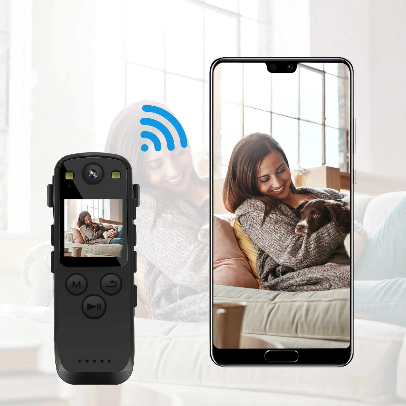 Yaergor A31 Mini fotocamera digitale WIFI Webcam HD 1080P registratore Audio registrazione videocamera durante la ricarica sport DV