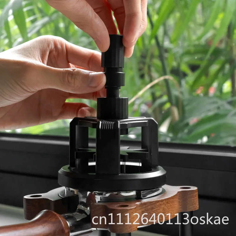 Coffee needle powder dispenser 51/53/58 mm rotating agglomeration to spread powder needles
