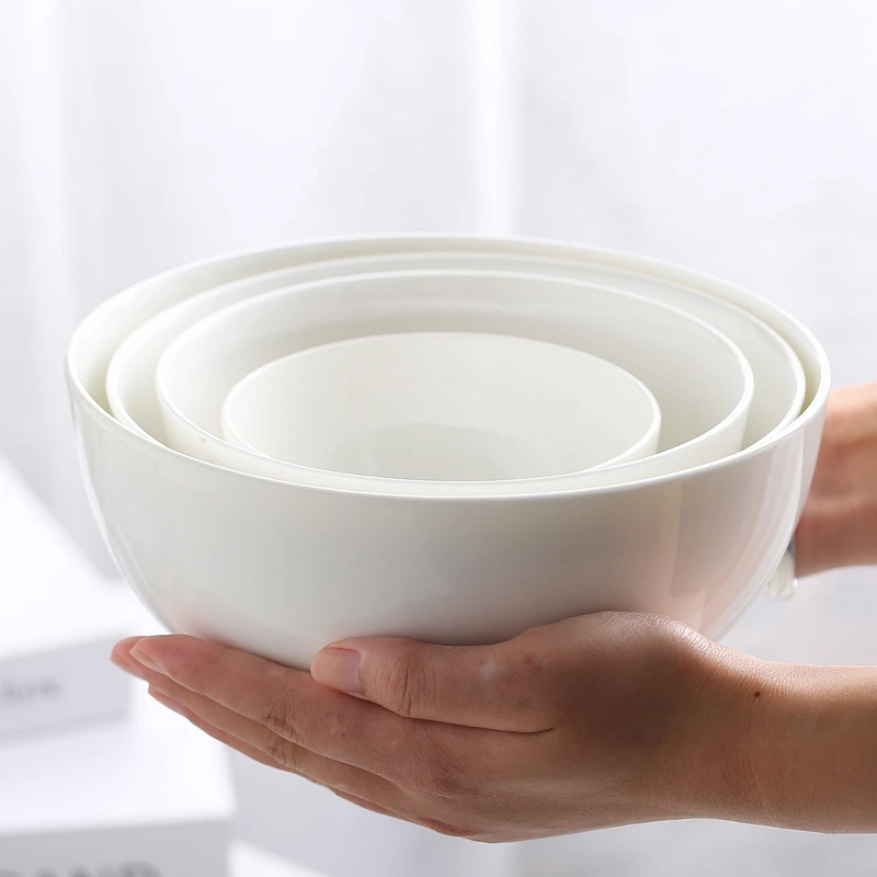 4 inch, plain white bone china rice bowl, small ceramic bowls, pottery tableware, korean style,  thermos container for hot food