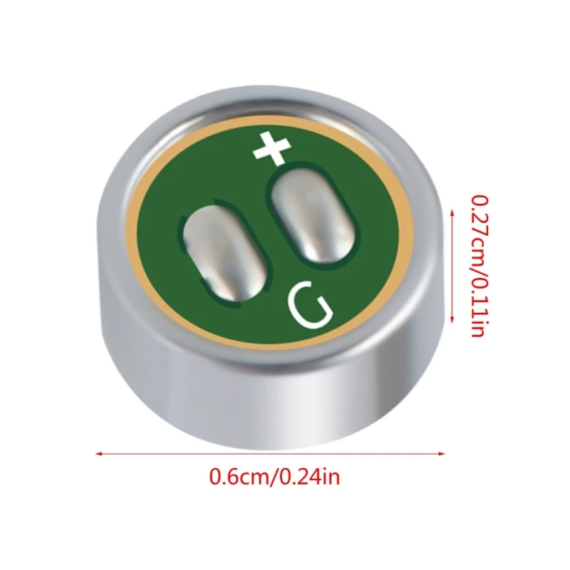 Capacitor eletreto núcleos microfone 6 mm qualidade para reprodução som claro