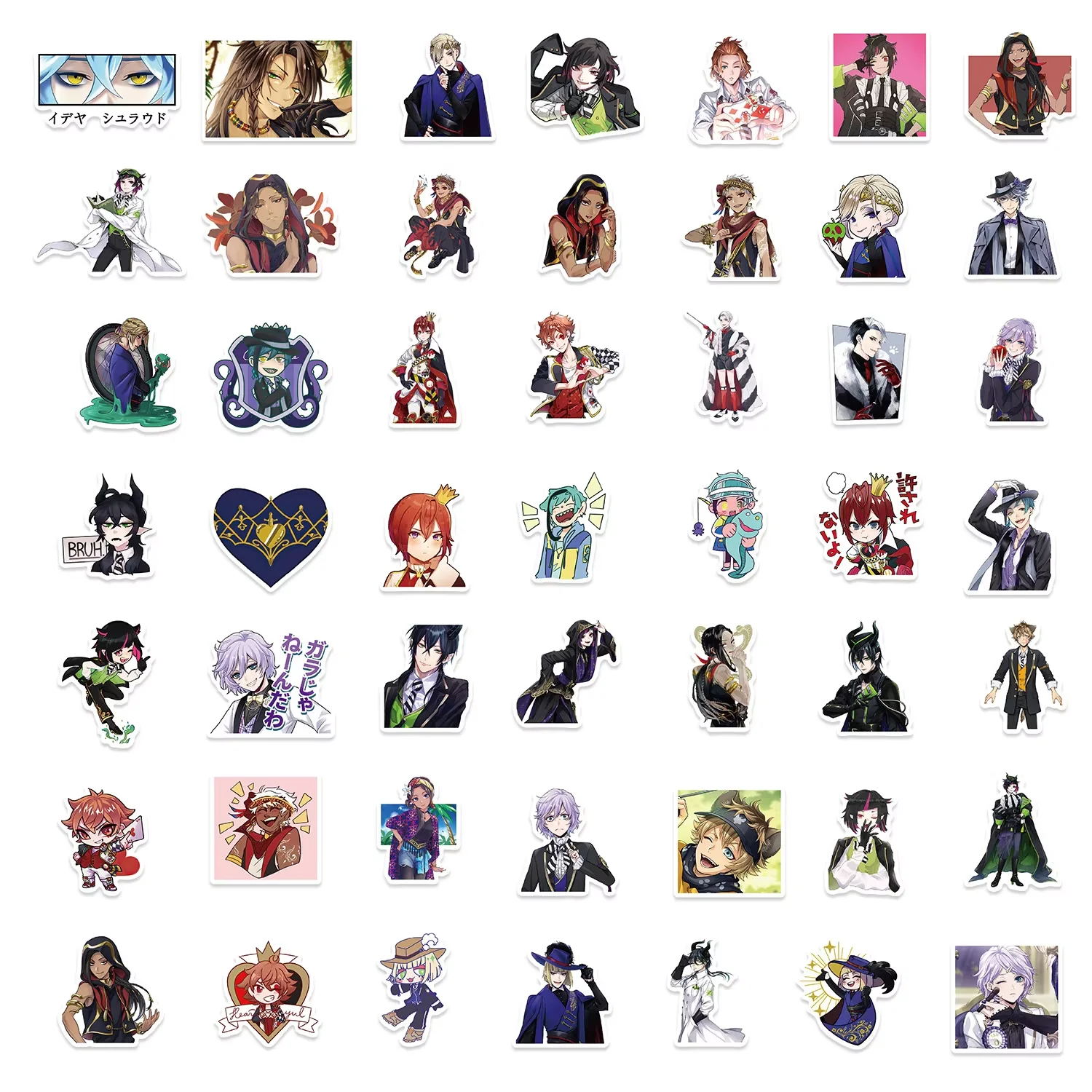 10/50PCS Disney Twisted-Wonderland Sticker Cool Game Cartoon Decal DIY Laptop Phone Guitar Skateboard Cup Car Classic Kid Toys