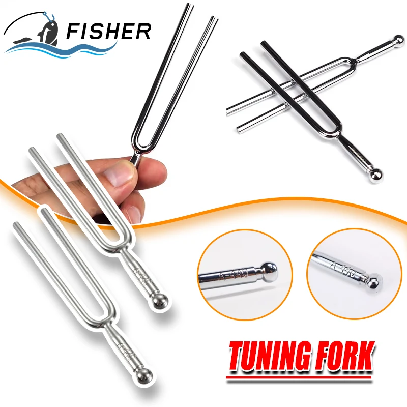 1PC Stainless Steel Tuning Fork Violin Guitar Tuner Instrument Guitar Musical Instrument Tool Tunable 440Hz A Tone Tuning Tool